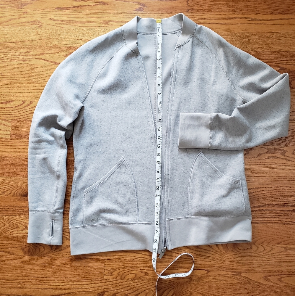 Adidas light grey ladies jacket size L